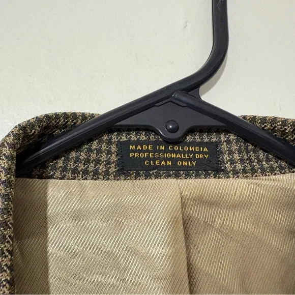Oscar de la Renta Menswear BlazerWool Tweed Sport Coat JacketSize 42L